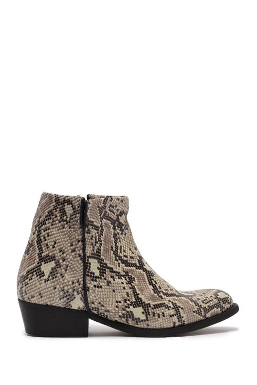 Artisan Crafted By Zigi Lissa Snakeskin Embossed Leather Ankle Bootie In Multi