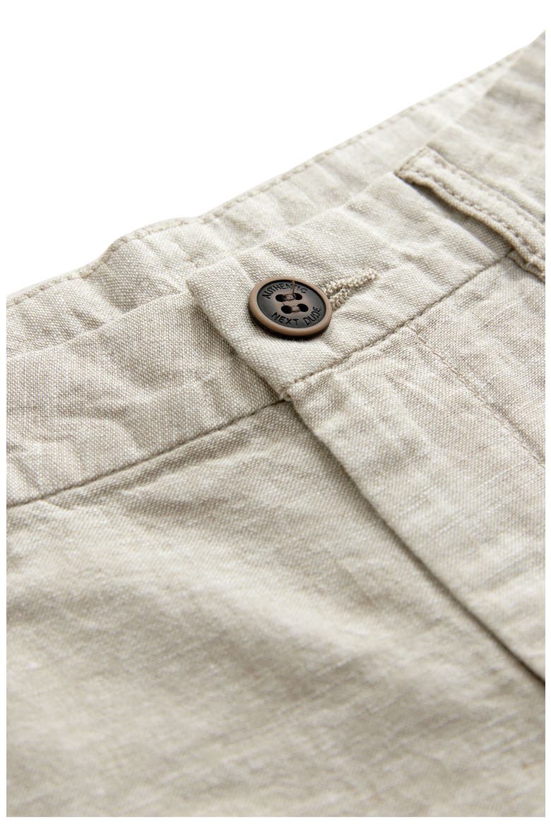 Kids' Linen & Cotton Chino Shorts, Alternate, color, CREAM