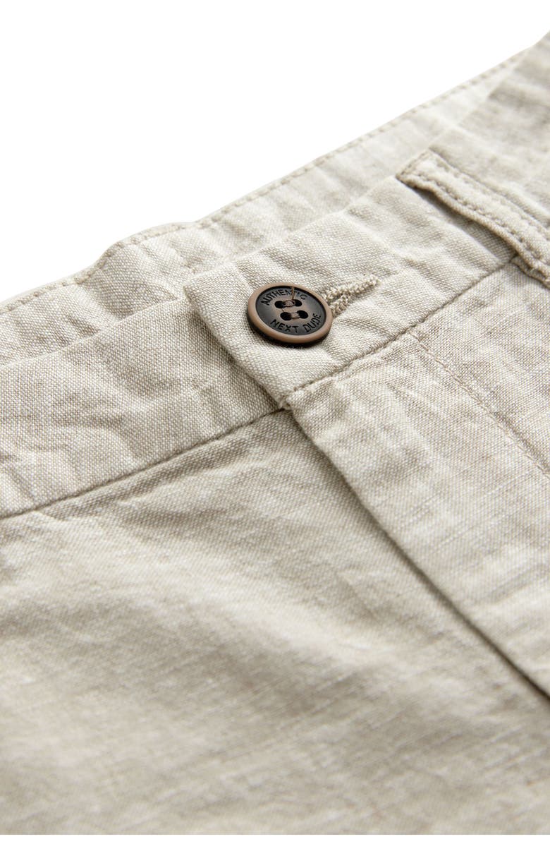 NEXT Kids' Linen & Cotton Chino Shorts, Alternate, color, Cream