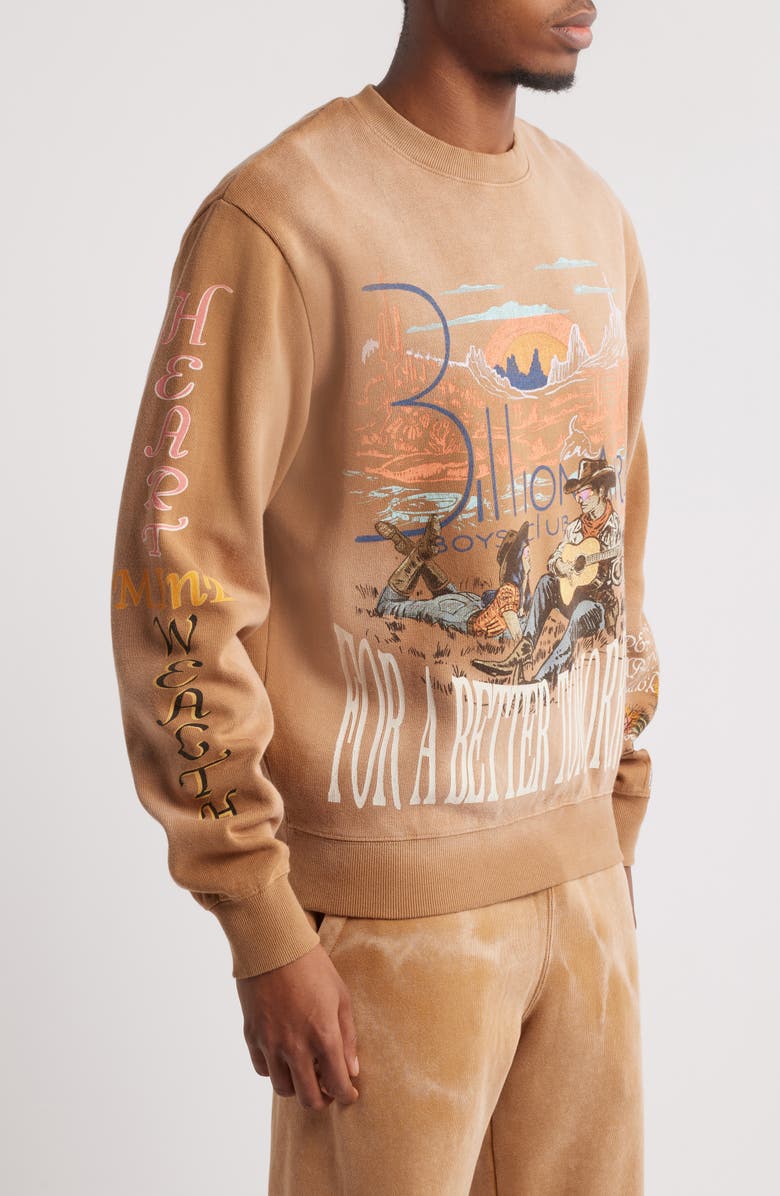 Billionaire Boys Club Tomorrow Sunset Graphic Sweatshirt, Alternate, color, 