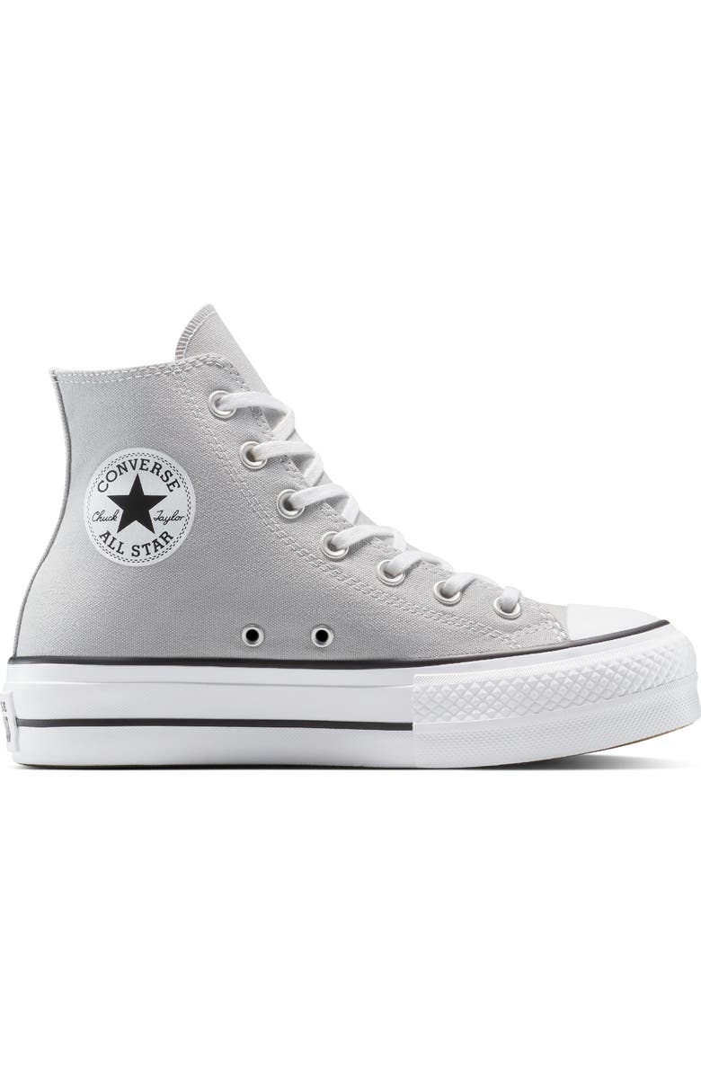Converse Chuck Taylor<sup>®</sup> All Star<sup>®</sup> Lift High Top Platform Sneaker, Alternate, color, Grey Area/White/Black