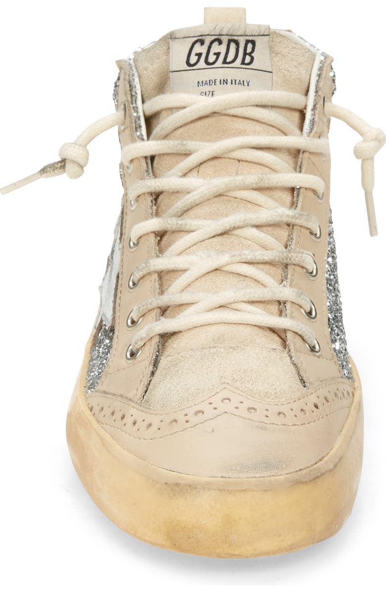 Golden Goose Mid Star Glitter Sneaker, Alternate, color,