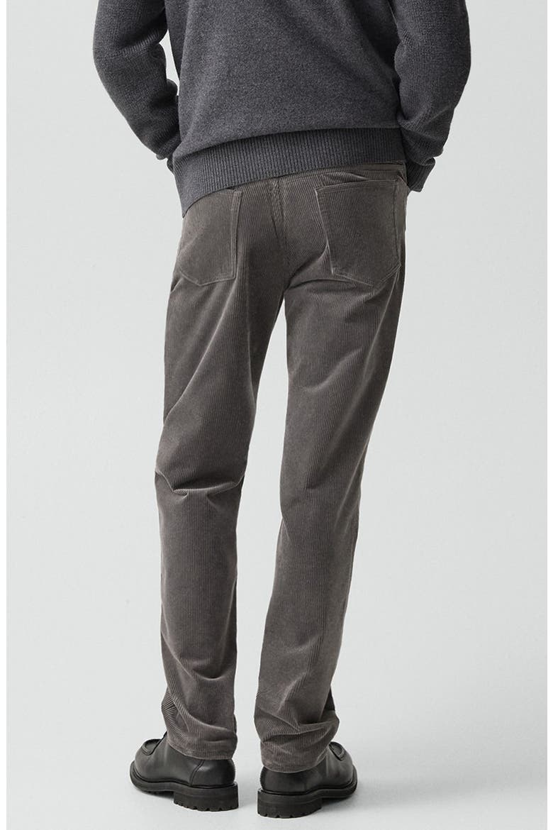 Crosby Corduroy Slim Straight Leg Pants, Alternate, color, CARBON