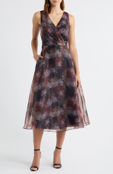 Floral Cocktail Midi Dress