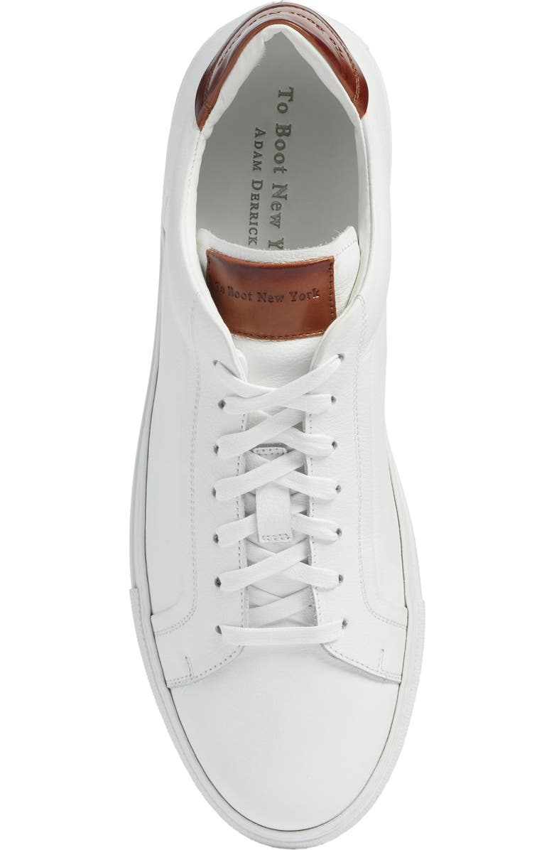 TO BOOT NEW YORK Carlin Sneaker, Alternate, color, White/ Tan Leather