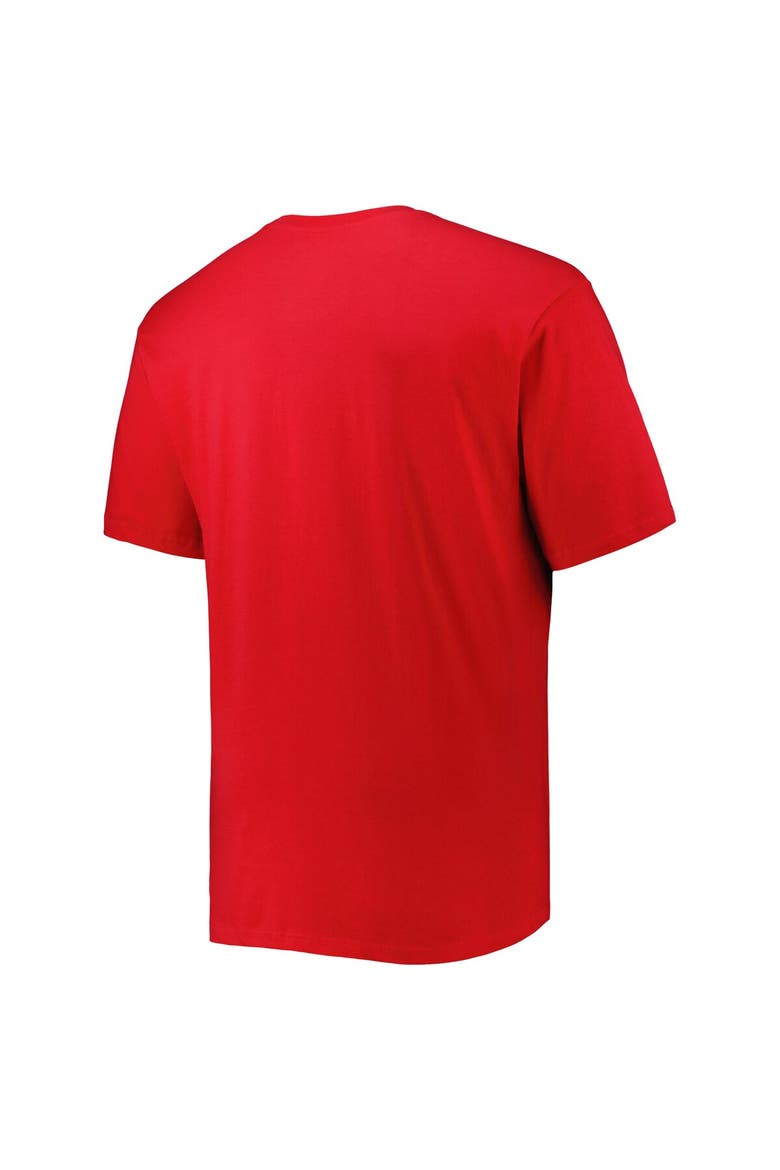 Men's Red Atlanta Hawks Big & Tall Heart & Soul T-Shirt, Alternate, color, Red