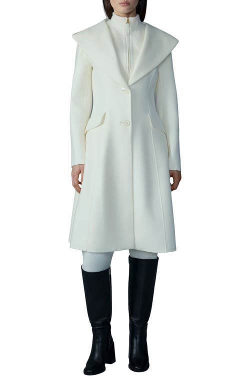 Mackage Hooded Coat With Removable Bib In White