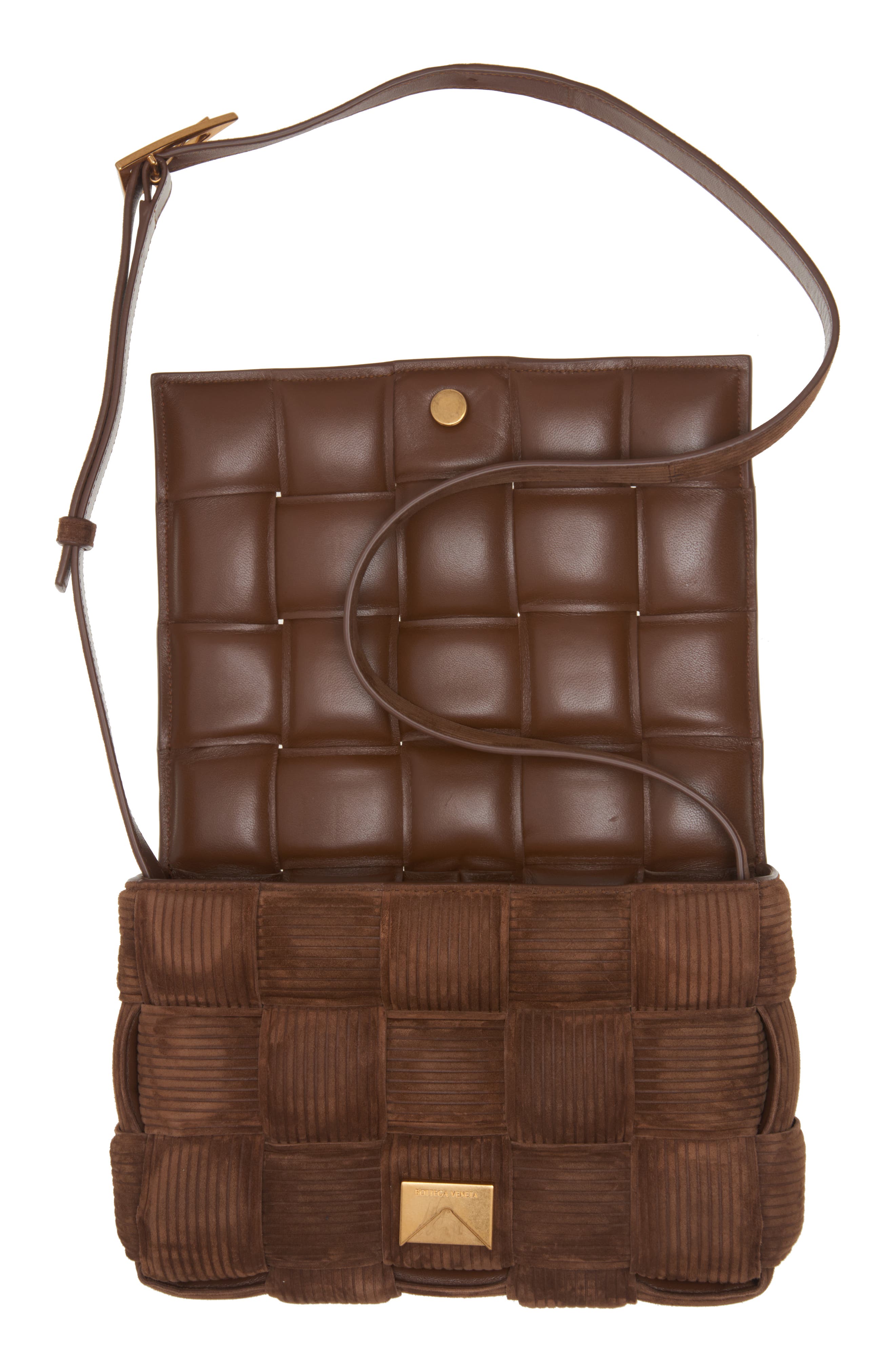 Bottega Veneta Cassette Suede Corduroy Crossbody Bag, Alternate, color, 