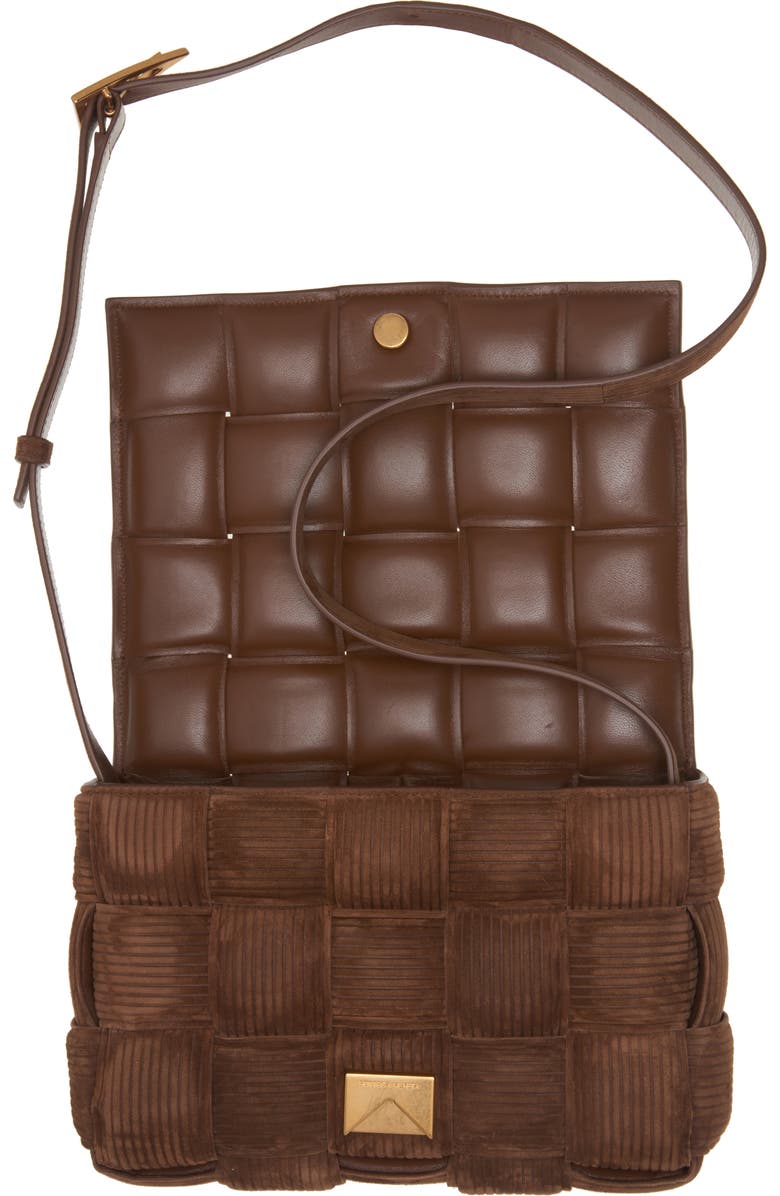 Bottega Veneta Cassette Suede Corduroy Crossbody Bag, Alternate, color,