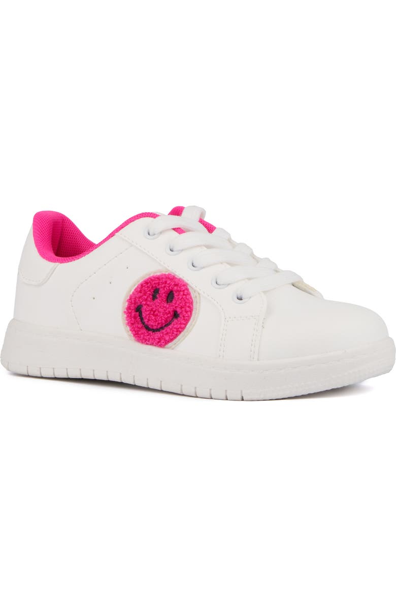 OLIVIA MILLER Kids' Smiley Face Sneaker, Main, color,