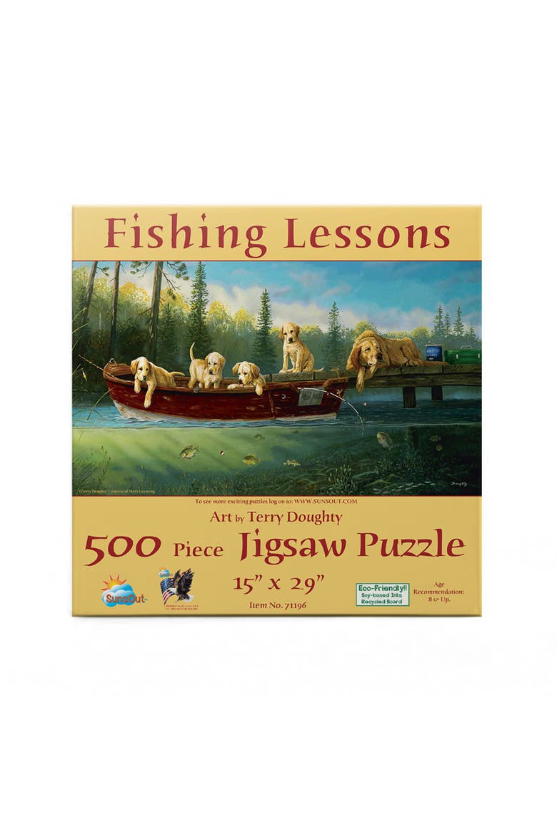 Sunsout Fishing Lessons 500 Piece Jigsaw Puzzle For Adults | Nordstrom