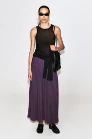 COS Pleated Crepe Midi Skirt