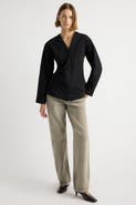Modern Citizen Emmett Structured-Sleeve Denim Jacket