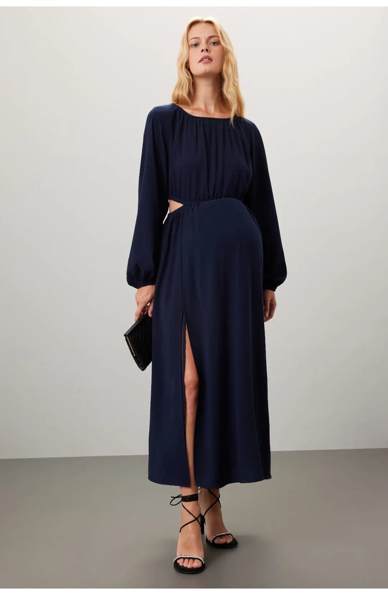 Emilia George Amolia Gown, Main, color, Navy