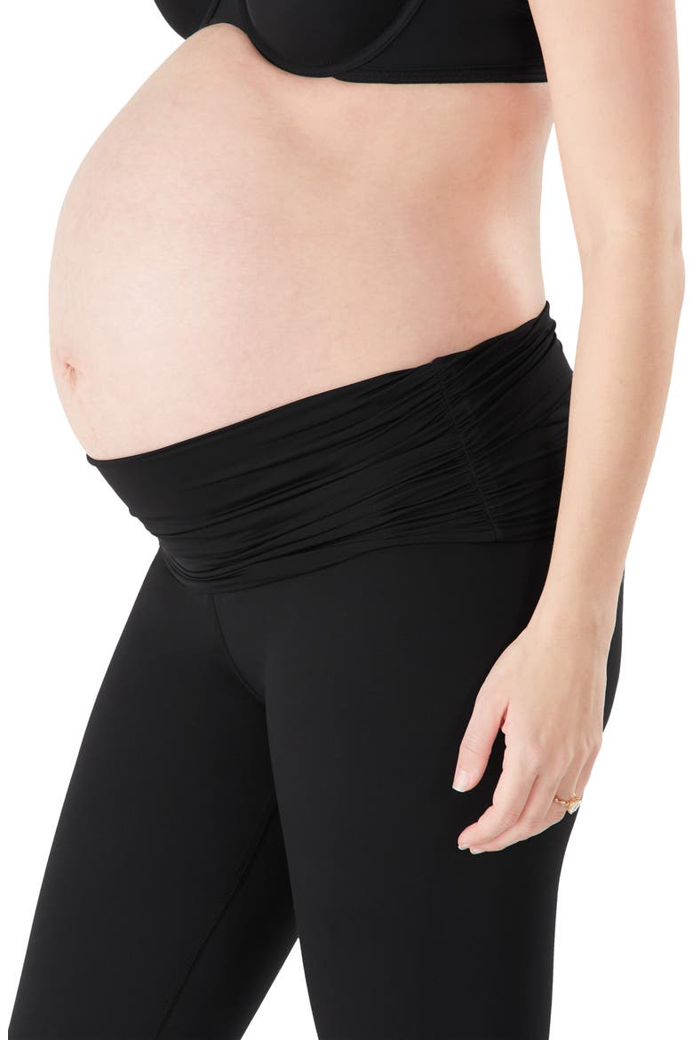 ActiveSupport® Essential Maternity Leggings, Alternate, color, BLACK