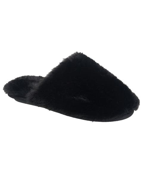Faux Fur Closed Scuff Slipper