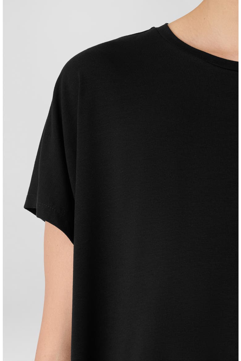 Crewneck Wedge Top, Alternate, color, BLACK
