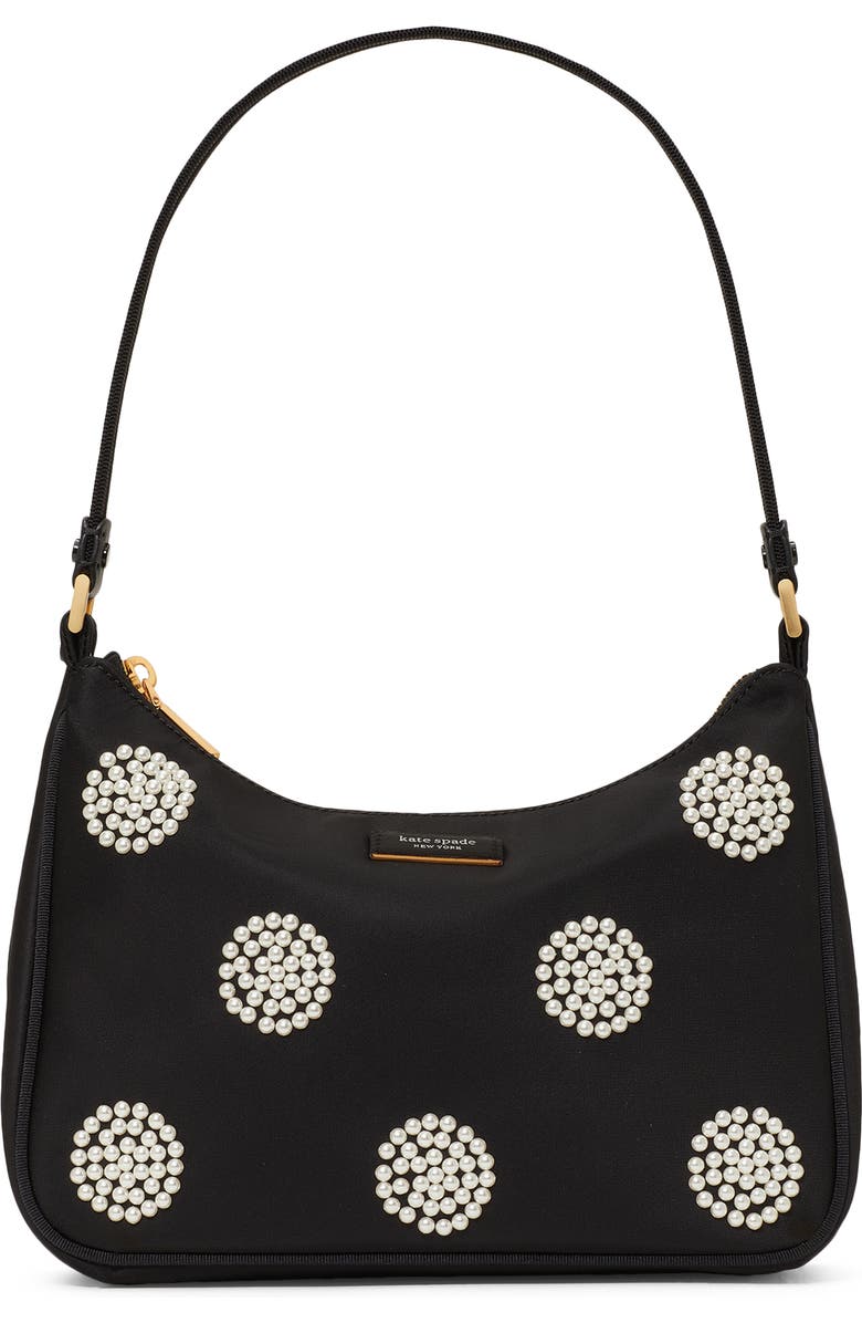 Kate Spade New York small sam imitation pearl shoulder bag, Main, color,