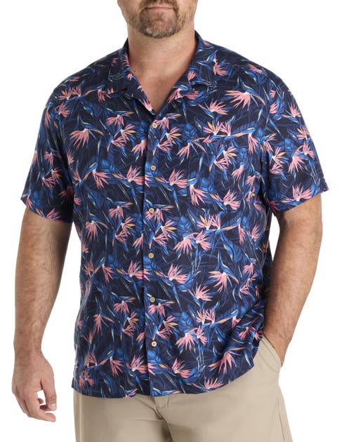 Big & Tall Birds of Paradise Cabana Sport Shirt