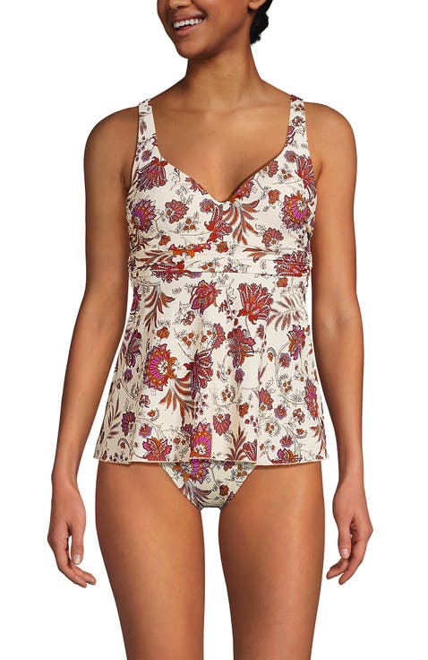 Sweetheart Belted Flutter Tankini
