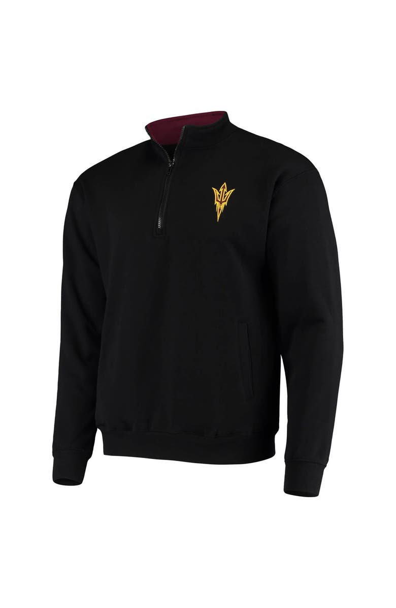 COLOSSEUM Men's Colosseum Black Arizona State Sun Devils Tortugas Logo Quarter-Zip Jacket, Alternate, color, Black