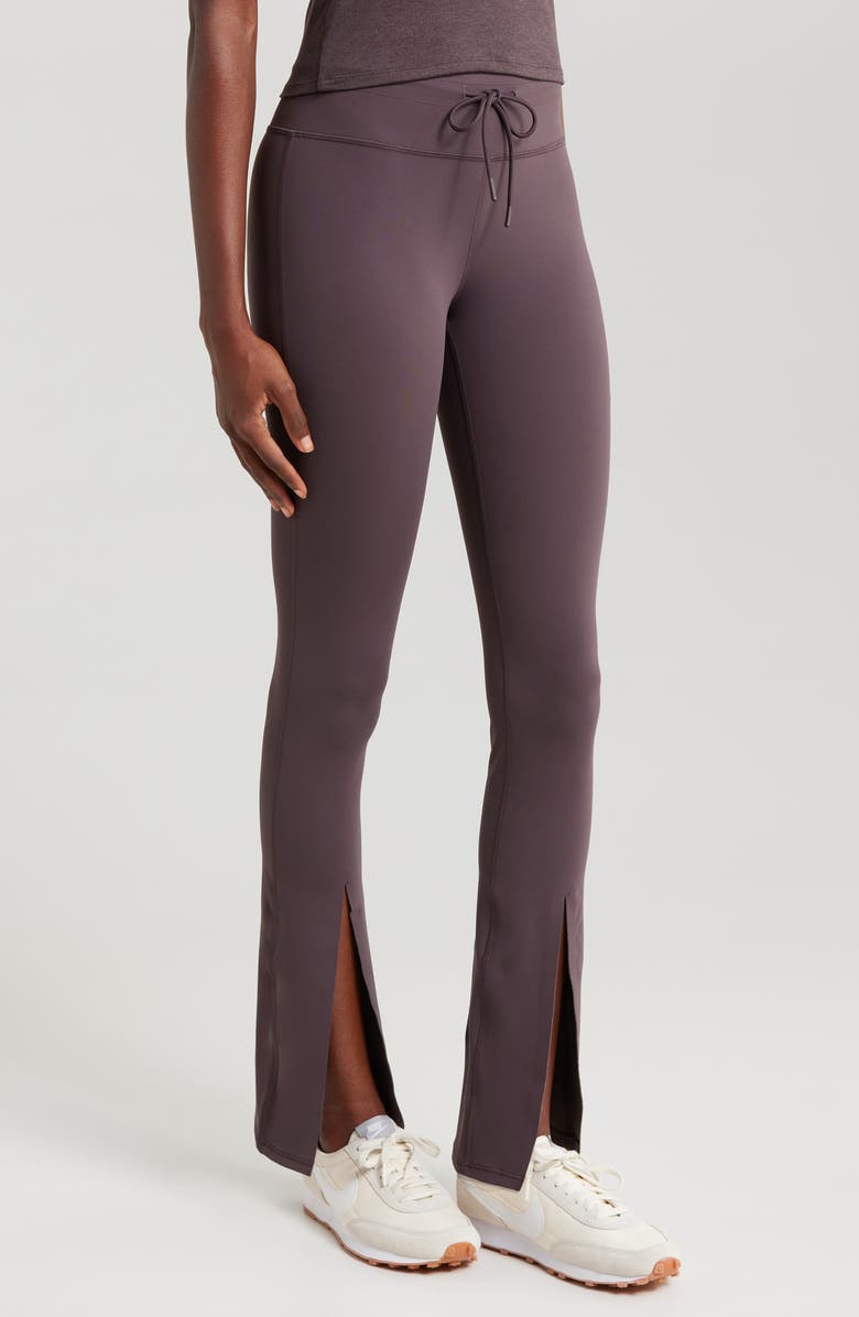 Vuori Daily Split Flare Pants, Alternate, color, Sangria