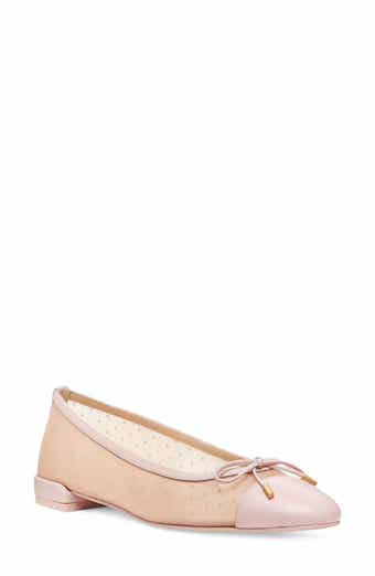 Sleek Cap Toe Bow Flat