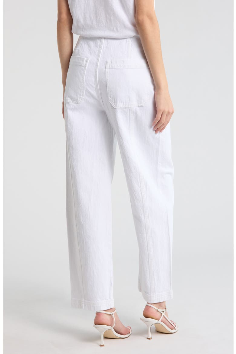 Blair High Waist Ankle Straight Leg Jeans, Alternate, color, VIVID WHITE