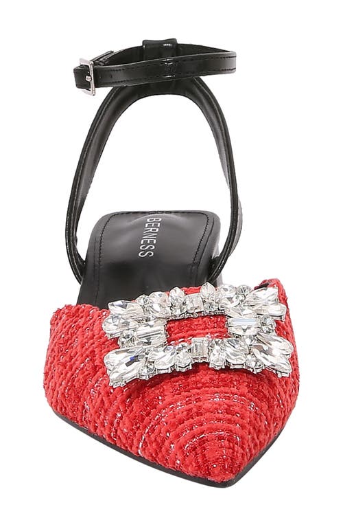 Shop Berness Ann Crystal Frame Pump In Red