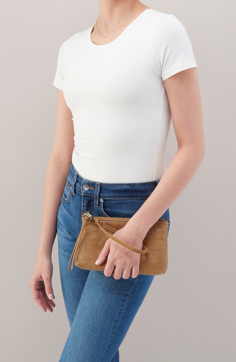 HOBO Darcy Leather Crossbody Bag, Alternate, color, Whiskey