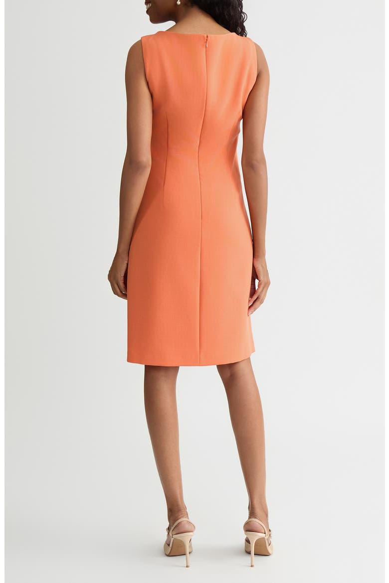 Belted Sheath Dress, Alternate, color, MANDARIN
