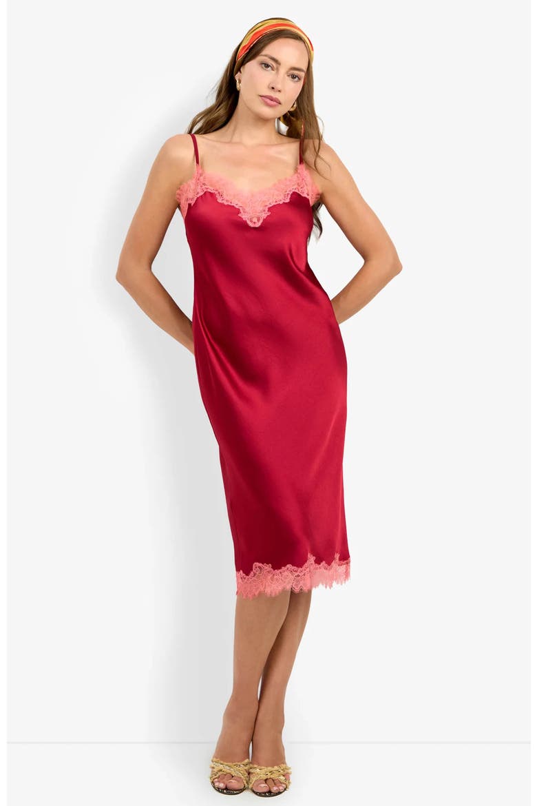 Caramia Dress, Alternate, color, Barolo