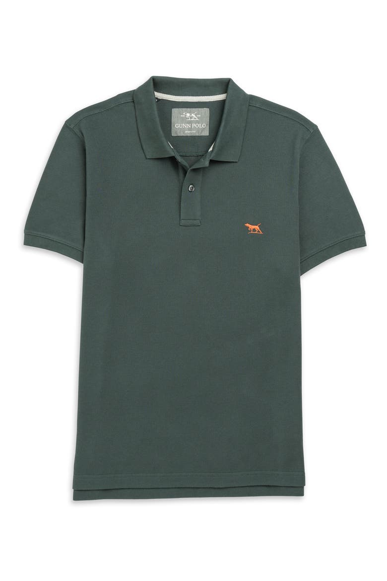 Gunn Piqué Sports Fit Cotton Polo, Alternate, color, VINE