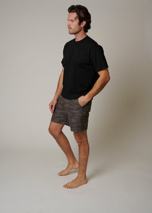 Leisure Lab Ripstop Cargo Camo Shorts In Volcanic