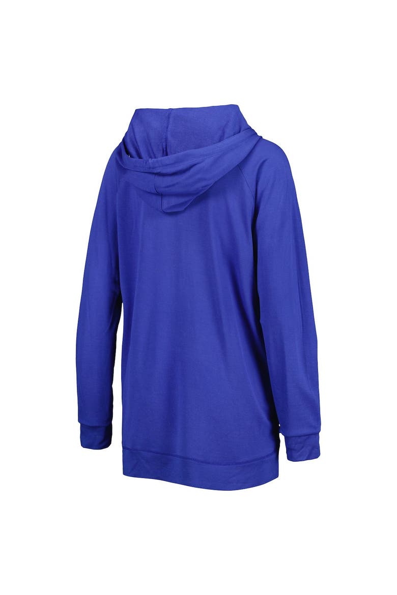 Women's Touch Royal Los Angeles Dodgers Pre-Game Raglan Pullover Hoodie, Alternate, color, Royal