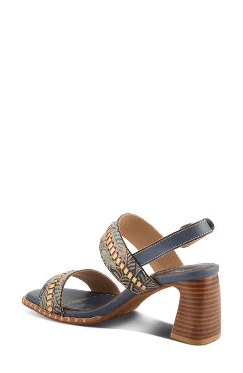 L'artiste By Spring Step Starstud Slingback Sandal In Blue Multi