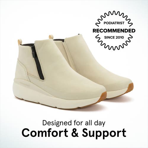 Abeo Mxv Shift Zip Bootie In Off White - Regular