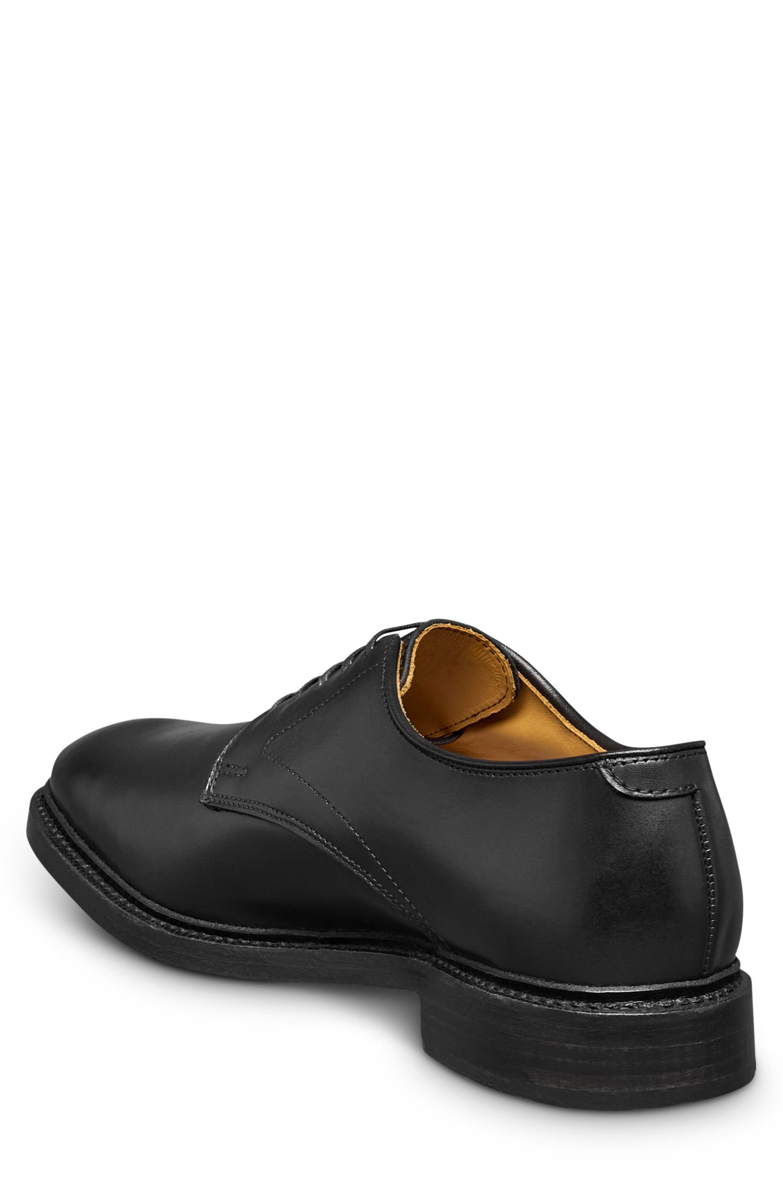 Allen Edmonds Maxwell Reserve Plain Toe Derby Dress Shoe, Alternate, color, Black
