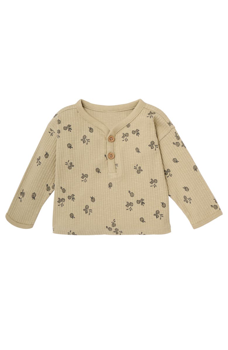 Modern Moments<sup>™</sup> by Gerber Henley Tops with Pants Set, Alternate, color, Olive Gray