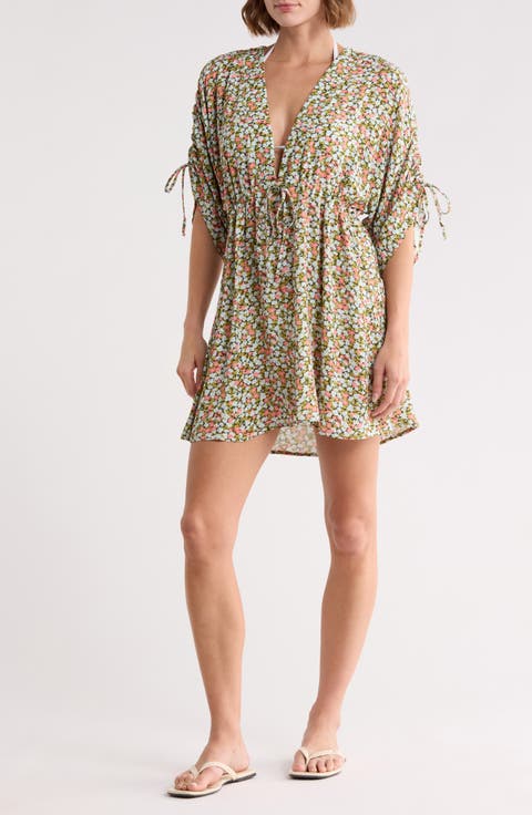 Mousse Floral Kaftan Cover-Up