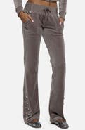 JADED LONDON Bootcut Cotton Blend Velour Military Pants