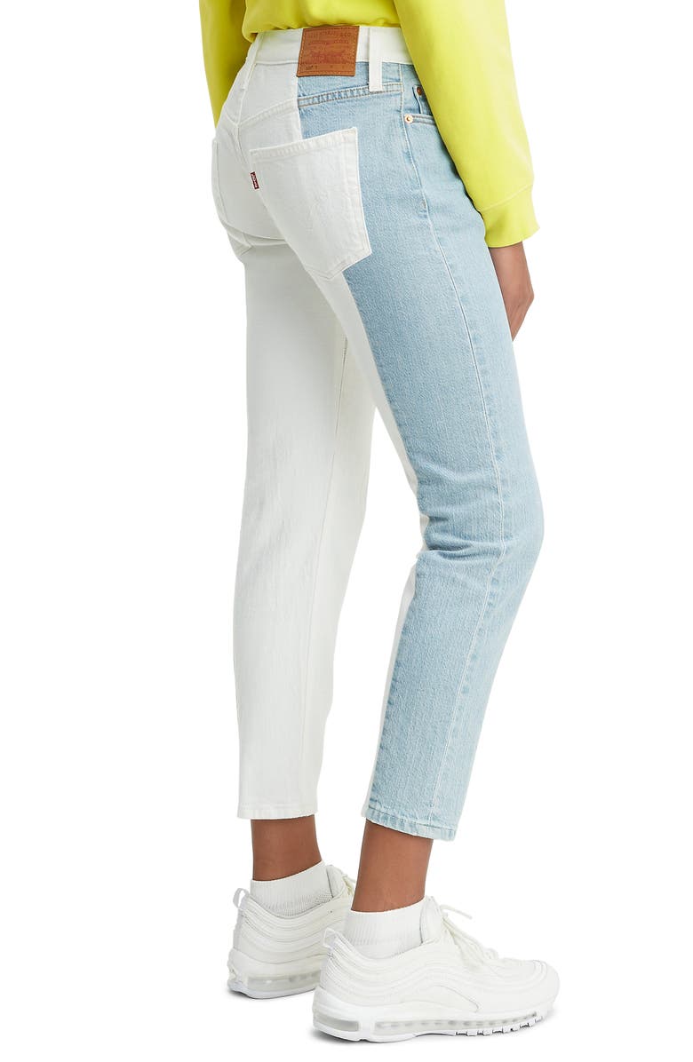 Levi's<sup>®</sup> 501<sup>®</sup> Colorblock High Waist Crop Jeans, Alternate, color,