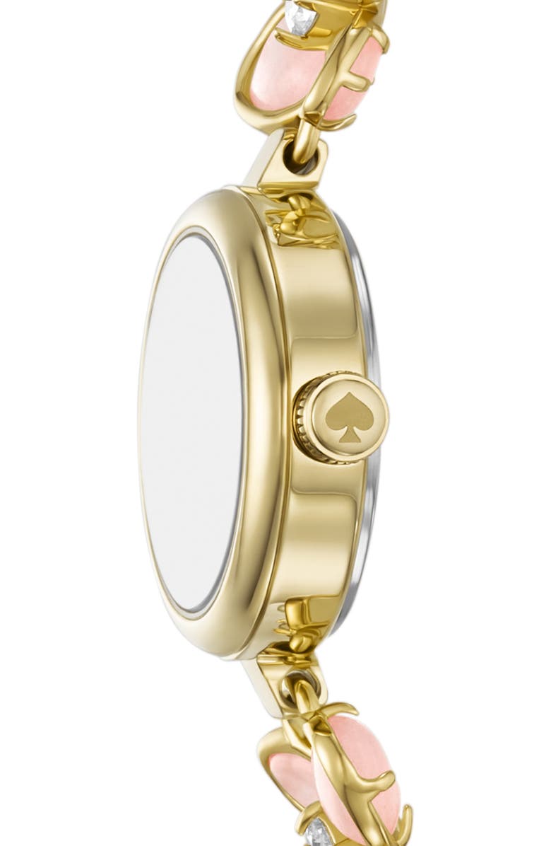 Kate Spade New York monroe bracelet watch, 20mm, Alternate, color, Gold/Pink