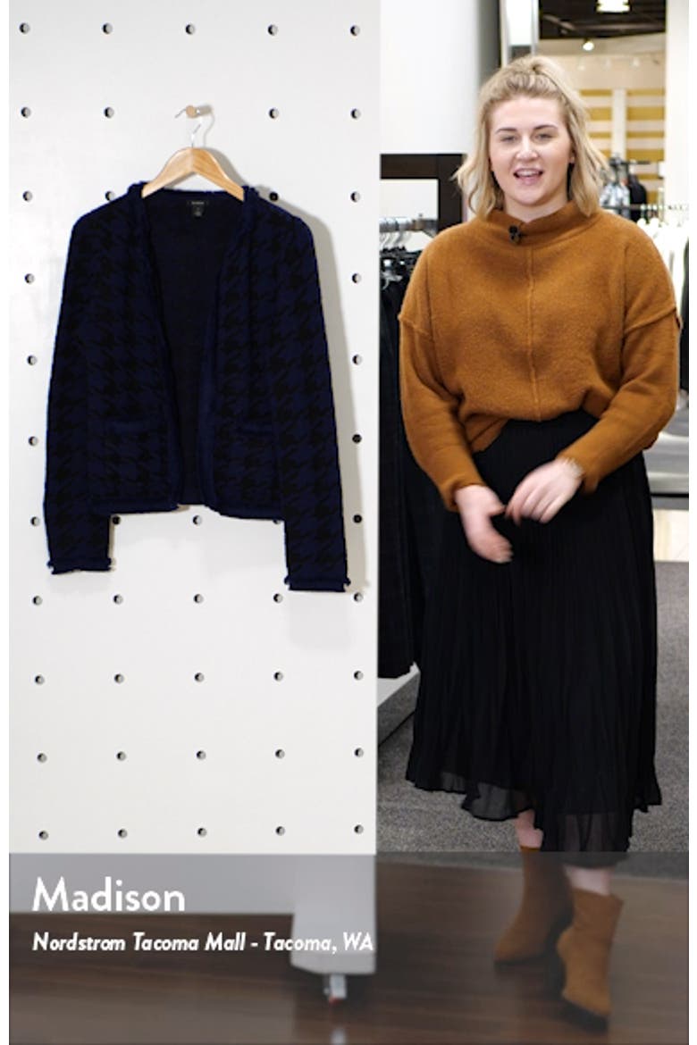 Marl Houndstooth Knit Jacket video