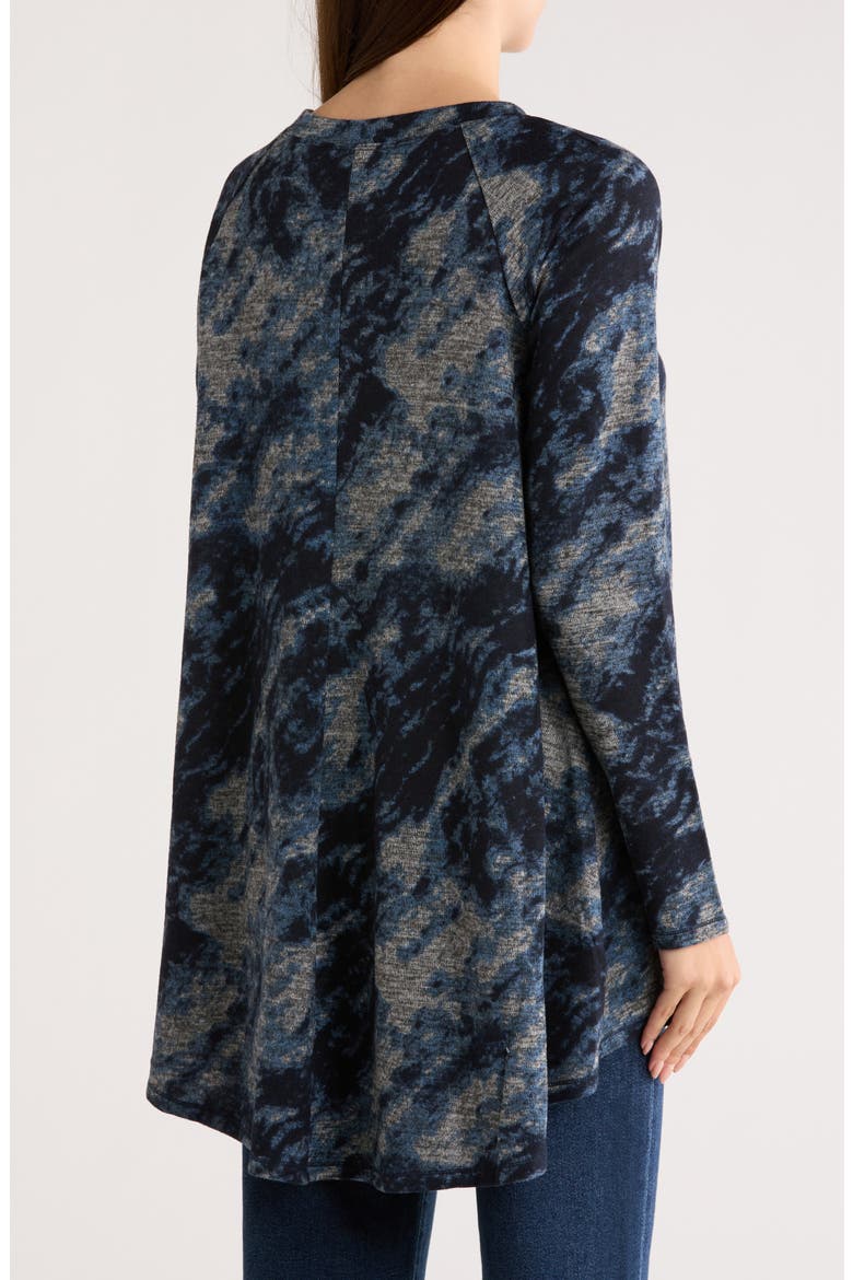 Long Sleeve Tunic Top, Alternate, color, BLUE