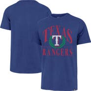 '47 Men's '47 Royal Texas Rangers Pitchout Franklin T-Shirt
