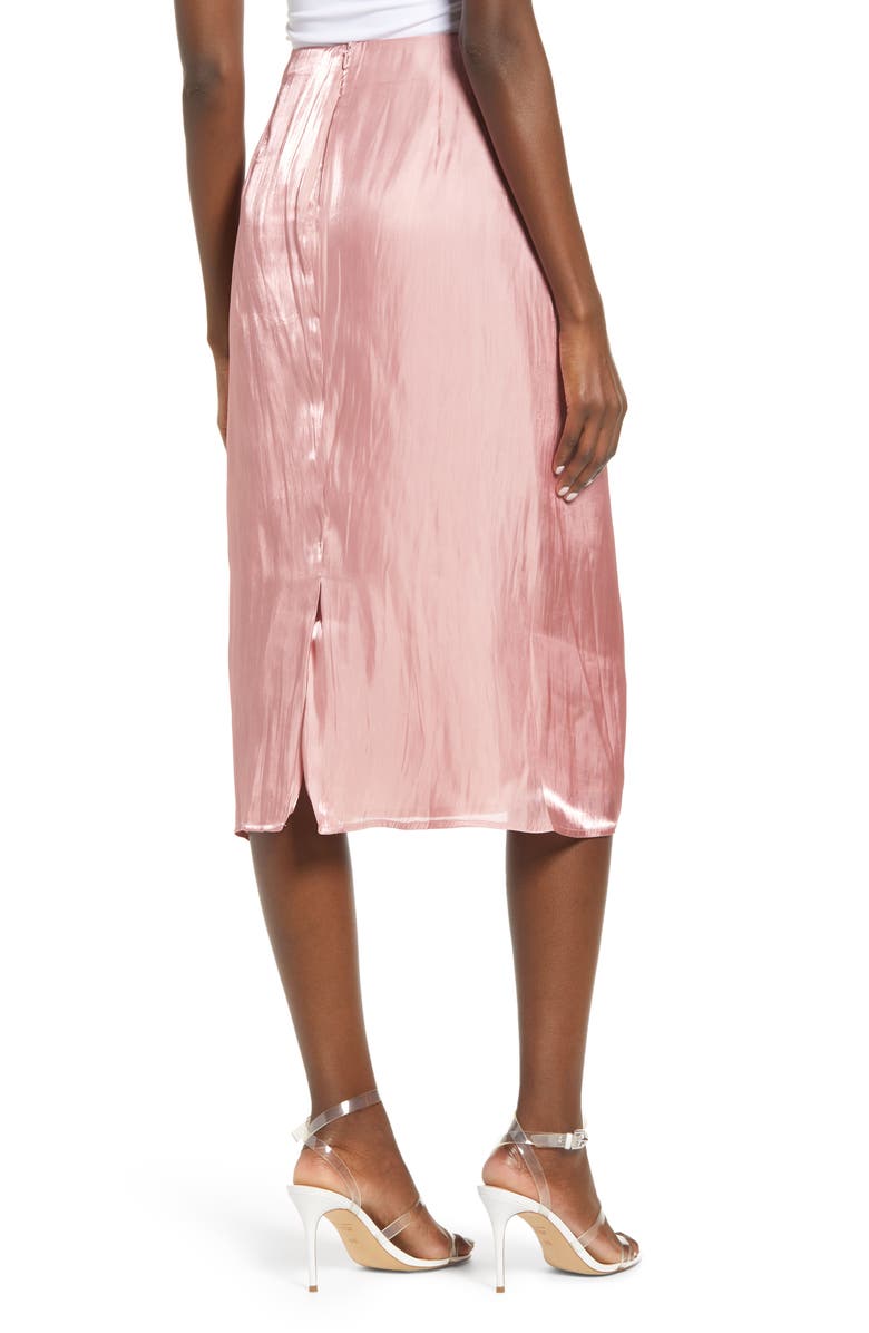 Endless Rose Metallic Skirt, Alternate, color, Pink