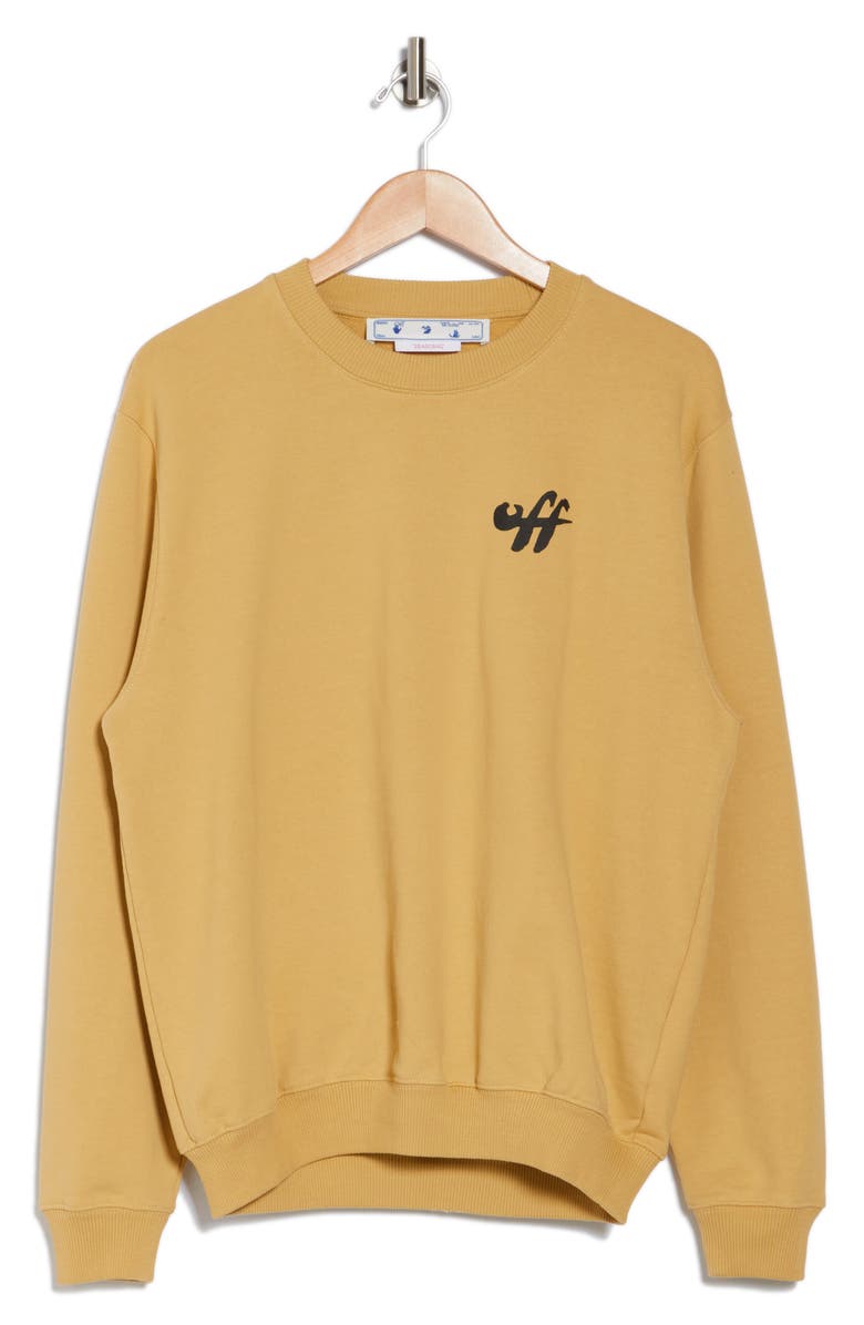 Off-White Zebra Arrows Cotton Logo Graphic Sweatshirt, Alternate, color, 