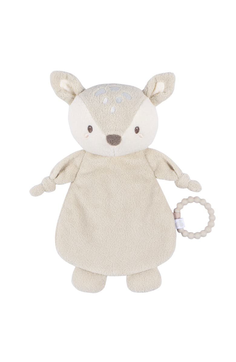 Just Born Pink Owl Security Lovey Plush Animal, Main, color, Tan Deer