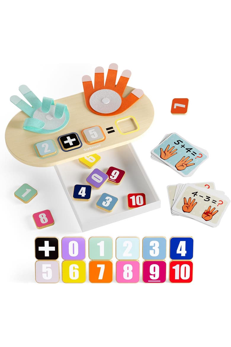 Educational Learning Number Toy, Finger Counting Math Toys, Alternate, color, Multicolor